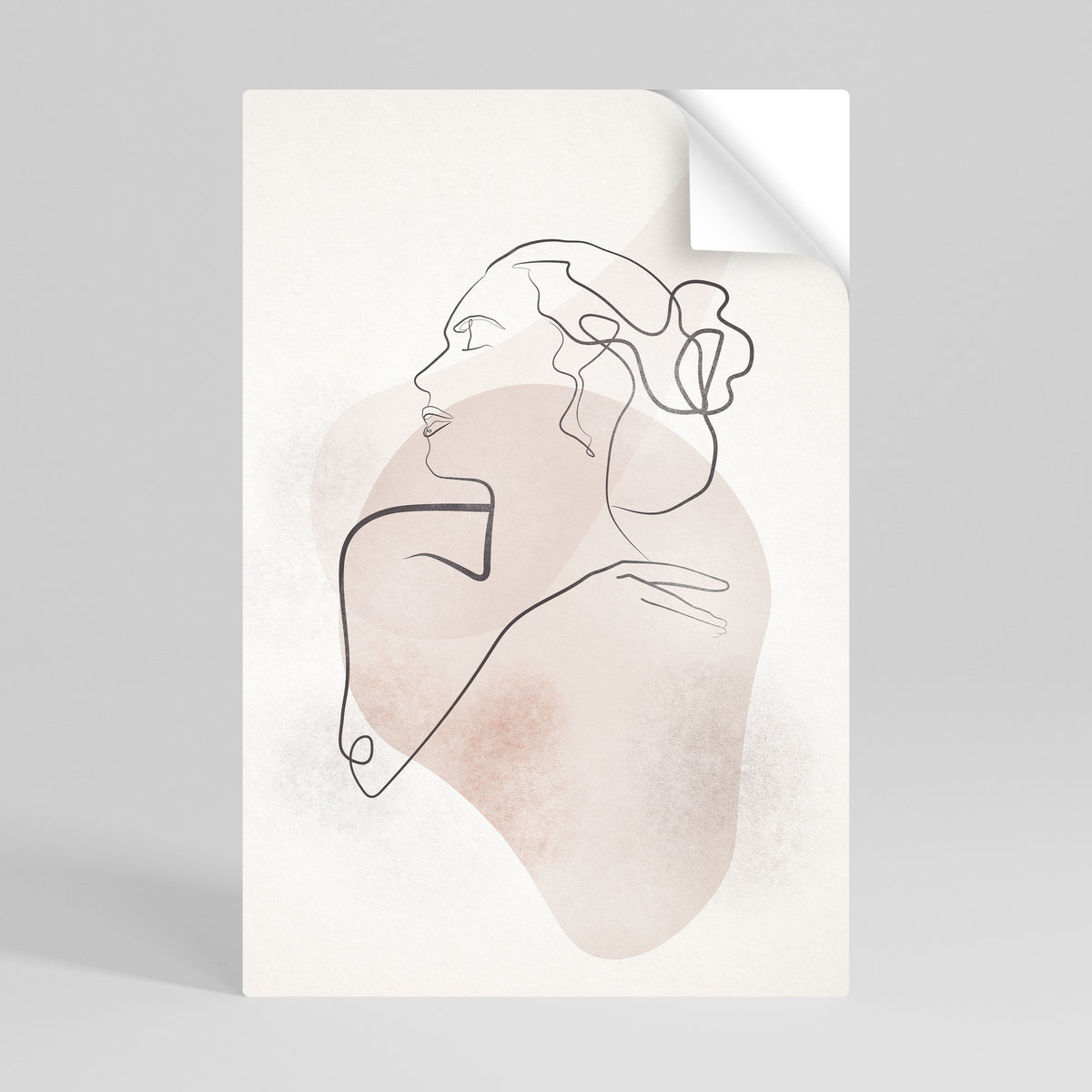 GRACEFUL LINES Selbstklebendes Poster - Hochformat