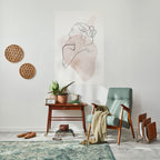 GRACEFUL LINES Selbstklebendes Poster - Hochformat