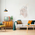 GRACEFUL LINES Selbstklebendes Poster - Hochformat