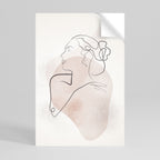 GRACEFUL LINES Selbstklebendes Poster - Hochformat