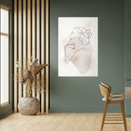 GRACEFUL LINES Selbstklebendes Poster - Hochformat