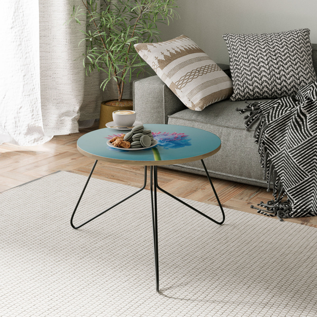 MISTY BLUE EXPLOSION Couchtisch