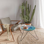 MISTY BLUE EXPLOSION Couchtisch Ø 60 cm