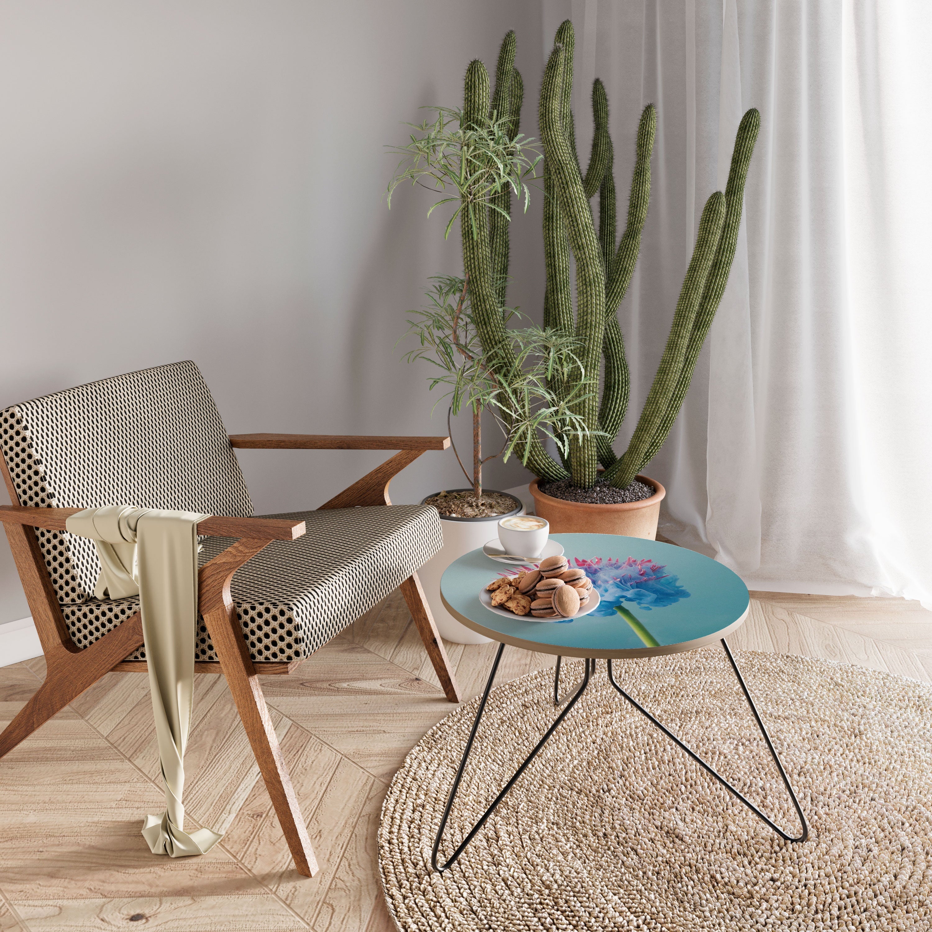 MISTY BLUE EXPLOSION Couchtisch 60