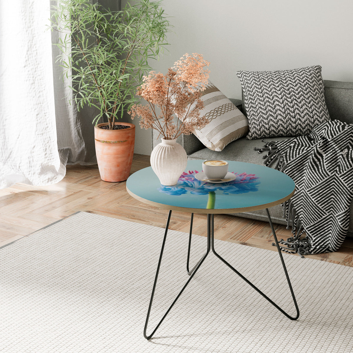 MISTY BLUE EXPLOSION Couchtisch
