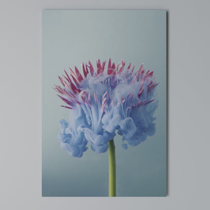 MISTY BLUE EXPLOSION Vertical Canvas Print