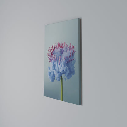 MISTY BLUE EXPLOSION Vertical Canvas Print