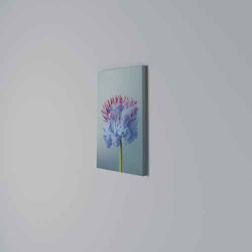 MISTY BLUE EXPLOSION Vertical Canvas Print