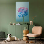 MISTY BLUE EXPLOSION Selbstklebendes Poster - Hochformat