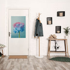 MISTY BLUE EXPLOSION Selbstklebendes Poster - Hochformat