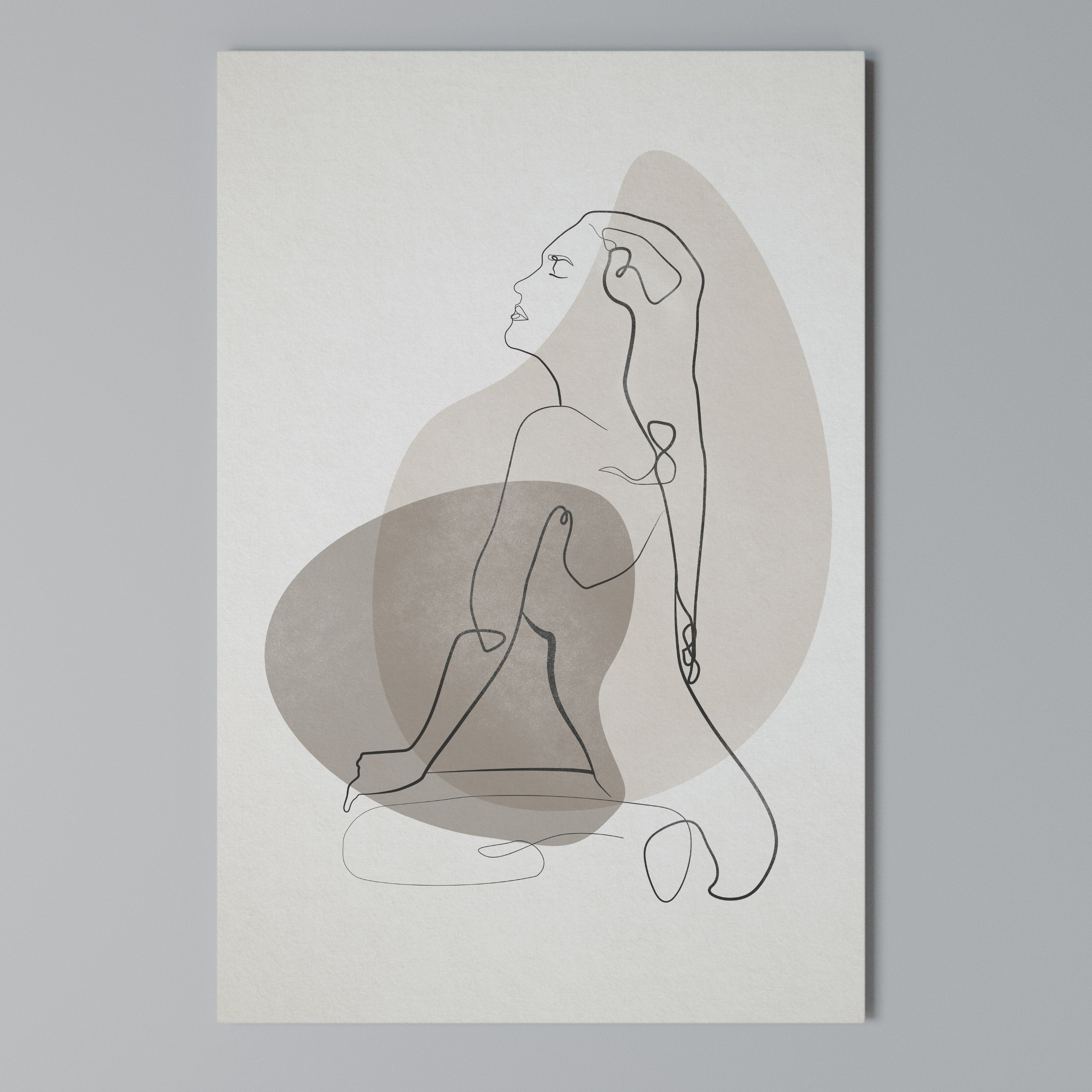 CONTOURS OF BEAUTY Vertical Canvas Print