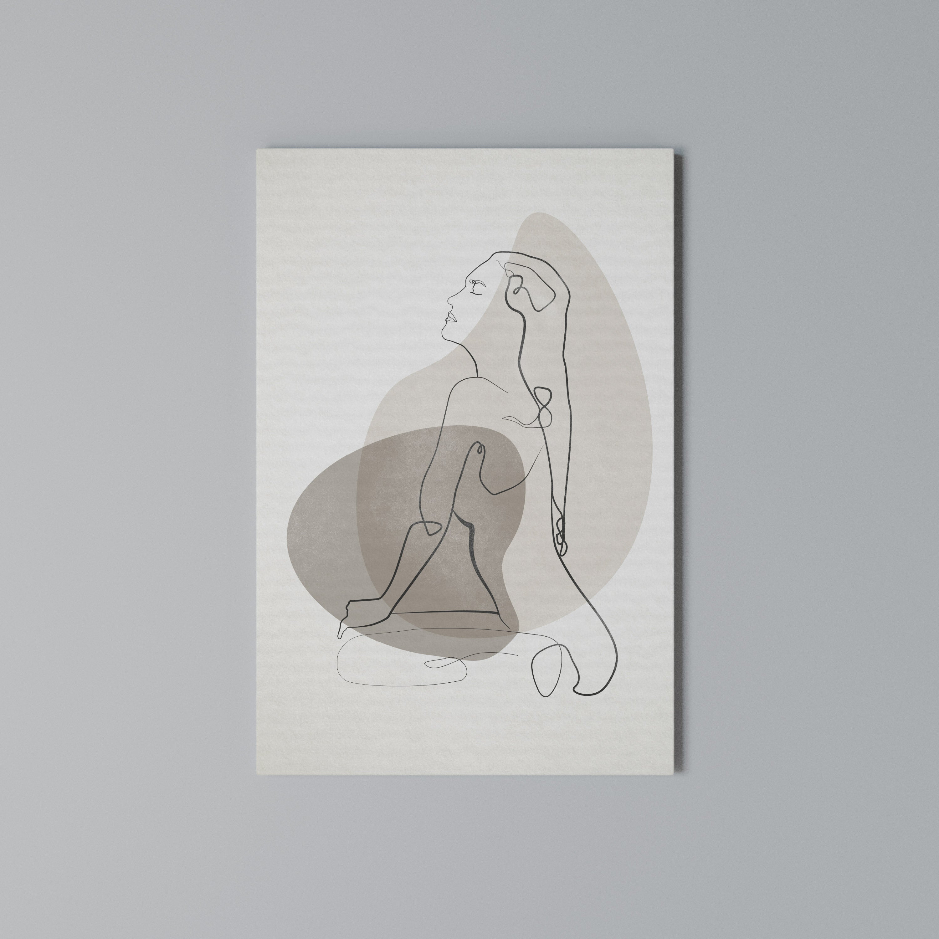 CONTOURS OF BEAUTY Vertical Canvas Print