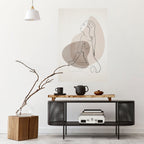 CONTOURS OF BEAUTY Selbstklebendes Poster - Hochformat