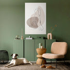 CONTOURS OF BEAUTY Selbstklebendes Poster - Hochformat