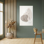 CONTOURS OF BEAUTY Selbstklebendes Poster - Hochformat