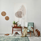 CONTOURS OF BEAUTY Selbstklebendes Poster - Hochformat