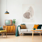 CONTOURS OF BEAUTY Selbstklebendes Poster - Hochformat