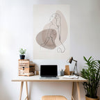 CONTOURS OF BEAUTY Selbstklebendes Poster - Hochformat