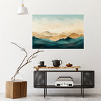 MOUNTAIN MELODY Selbstklebendes Horizontal-Poster