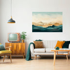 MOUNTAIN MELODY Selbstklebendes Horizontal-Poster