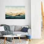 MOUNTAIN MELODY Selbstklebendes Horizontal-Poster