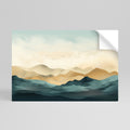 MOUNTAIN MELODY Selbstklebendes Horizontal-Poster