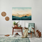 MOUNTAIN MELODY Selbstklebendes Horizontal-Poster