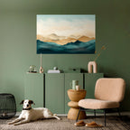 MOUNTAIN MELODY Selbstklebendes Horizontal-Poster