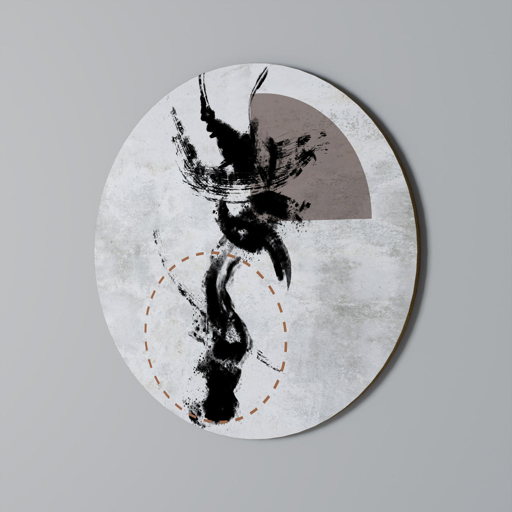 STAINS OF INTROSPECTION Runde Wanddekoration Ø 69 cm
