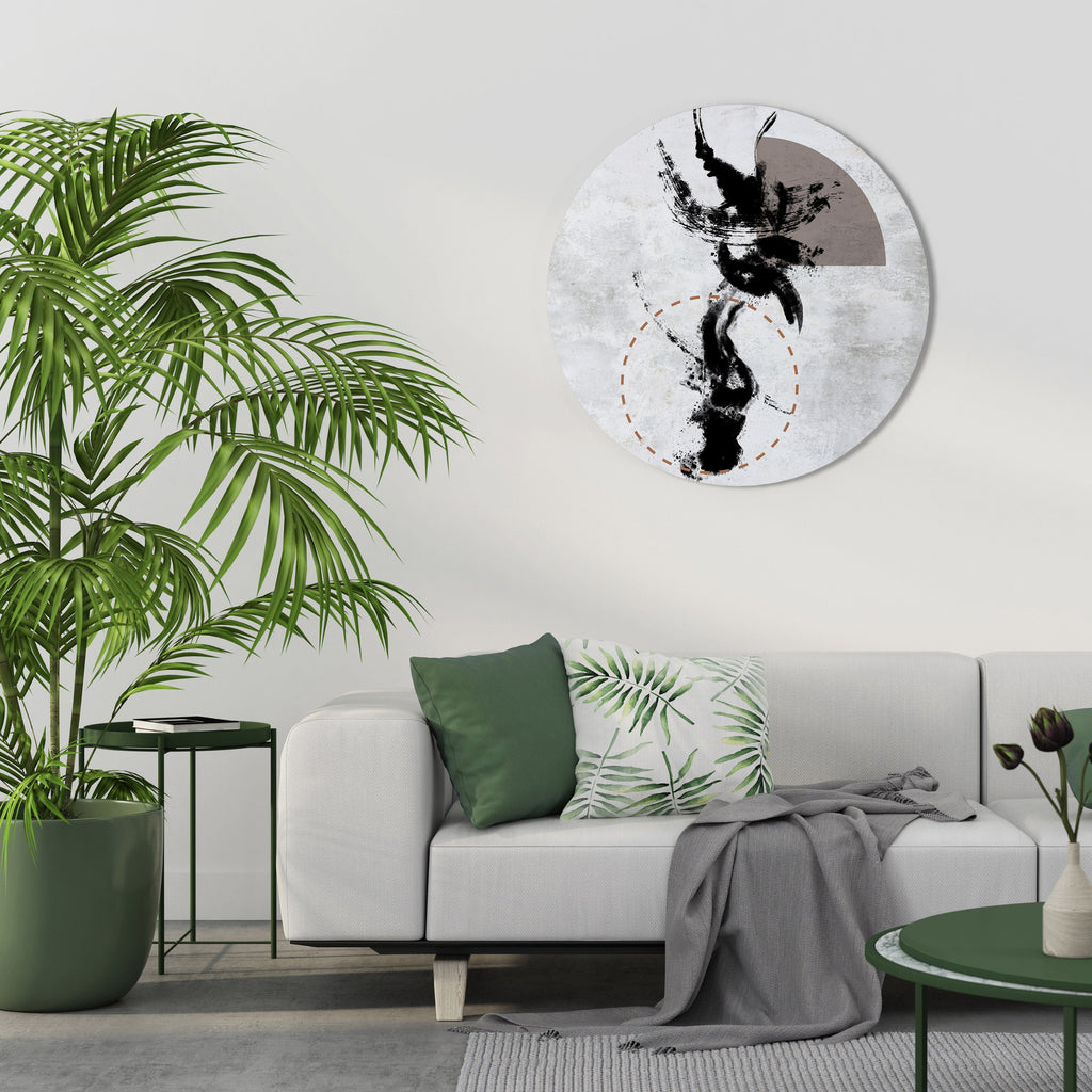 STAINS OF INTROSPECTION Runde Wanddekoration Ø 69 cm