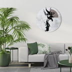 STAINS OF INTROSPECTION Runde Wanddekoration Ø 69 cm