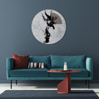 STAINS OF INTROSPECTION Runde Wanddekoration Ø 69 cm