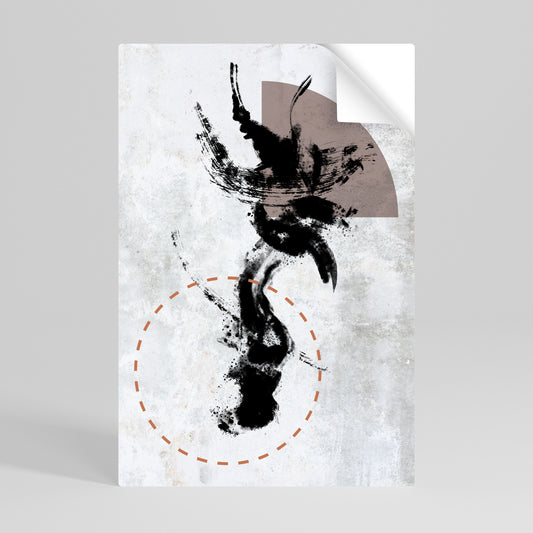 STAINS OF INTROSPECTION Peel and Stick Vertical Poster