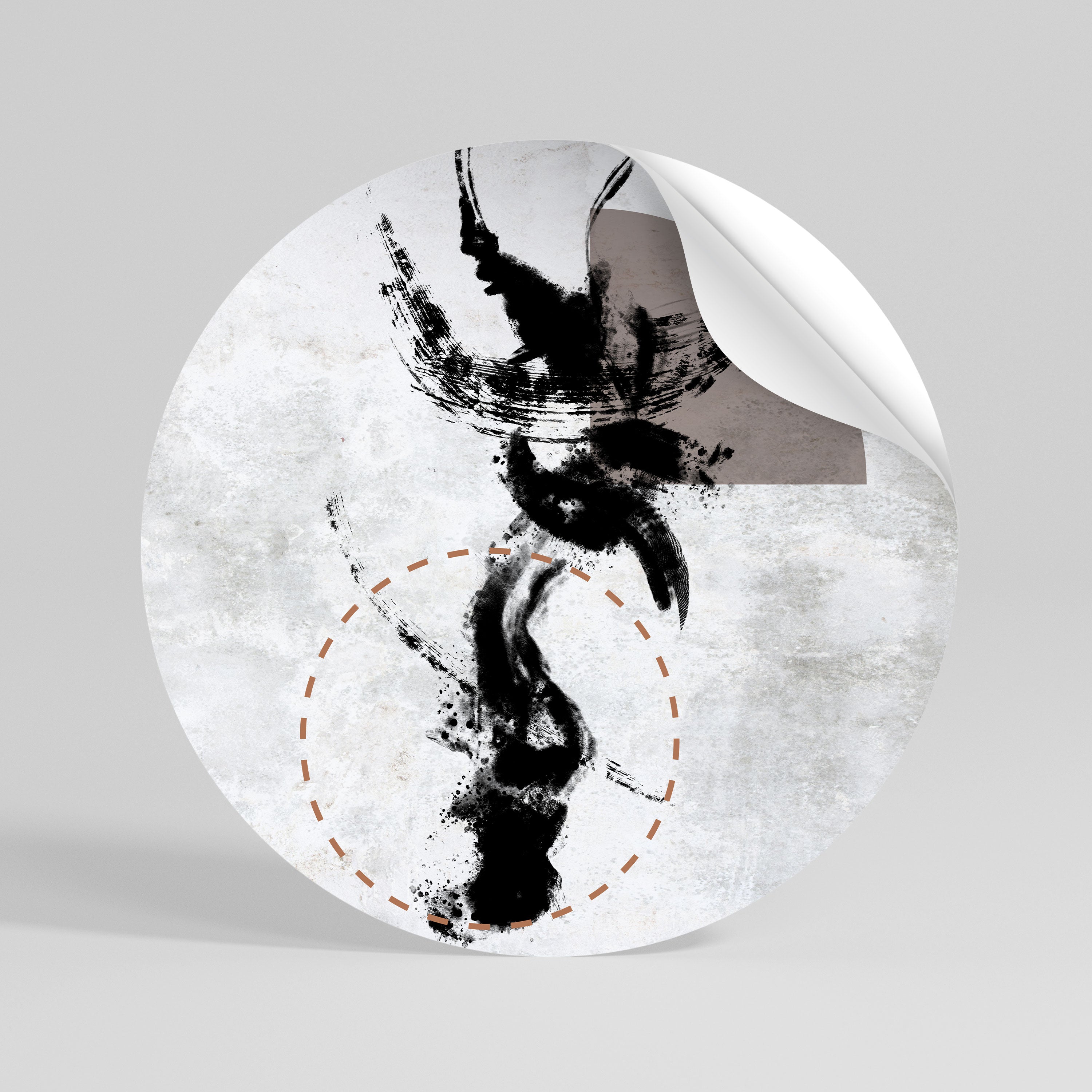 STAINS OF INTROSPECTION Runder Wandsticker zum Abziehen und Aufkleben