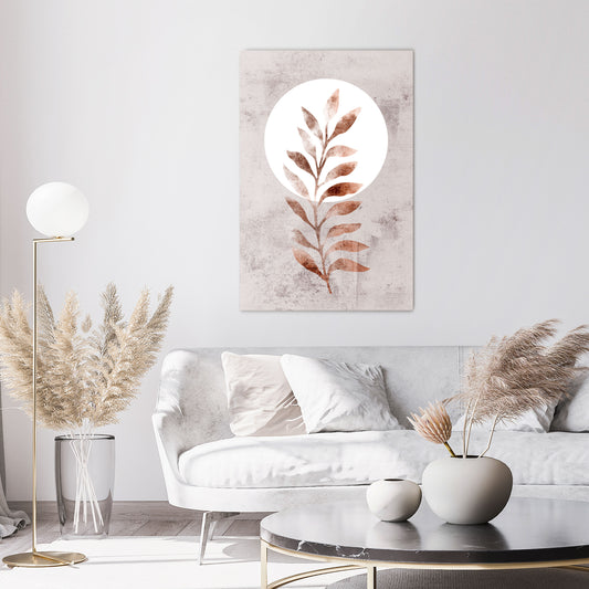 LEAF RADIANCE Vertical Canvas Print