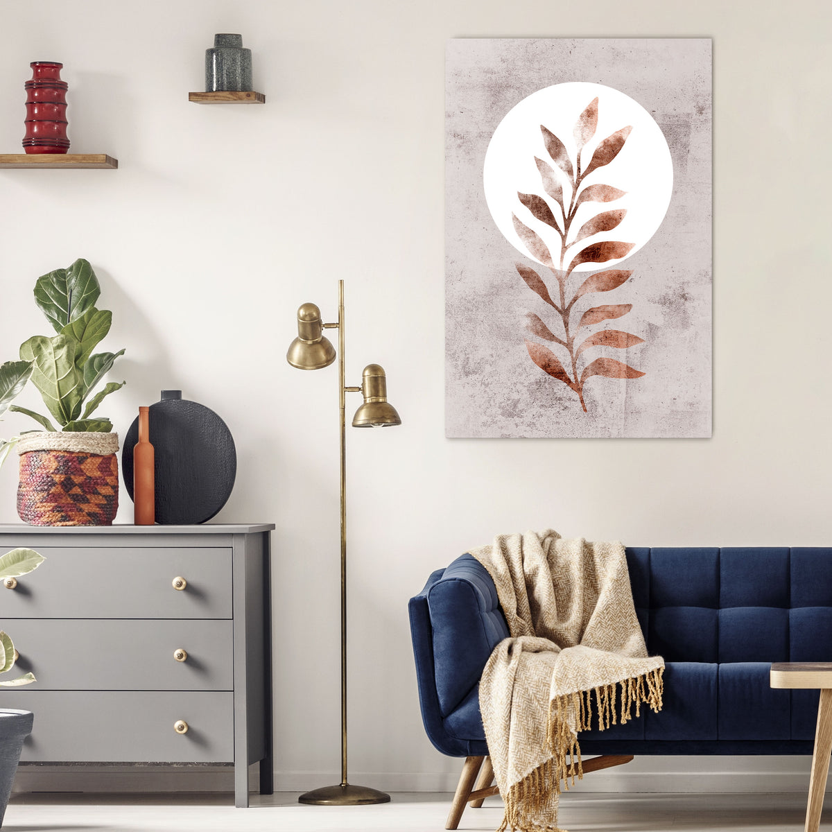 LEAF RADIANCE Vertical Canvas Print