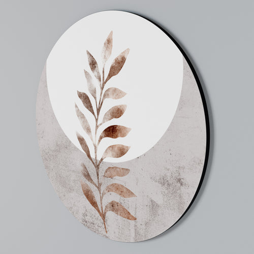 LEAF RADIANCE Rundes Wandbild