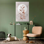 LEAF RADIANCE Selbstklebendes Poster - Hochformat