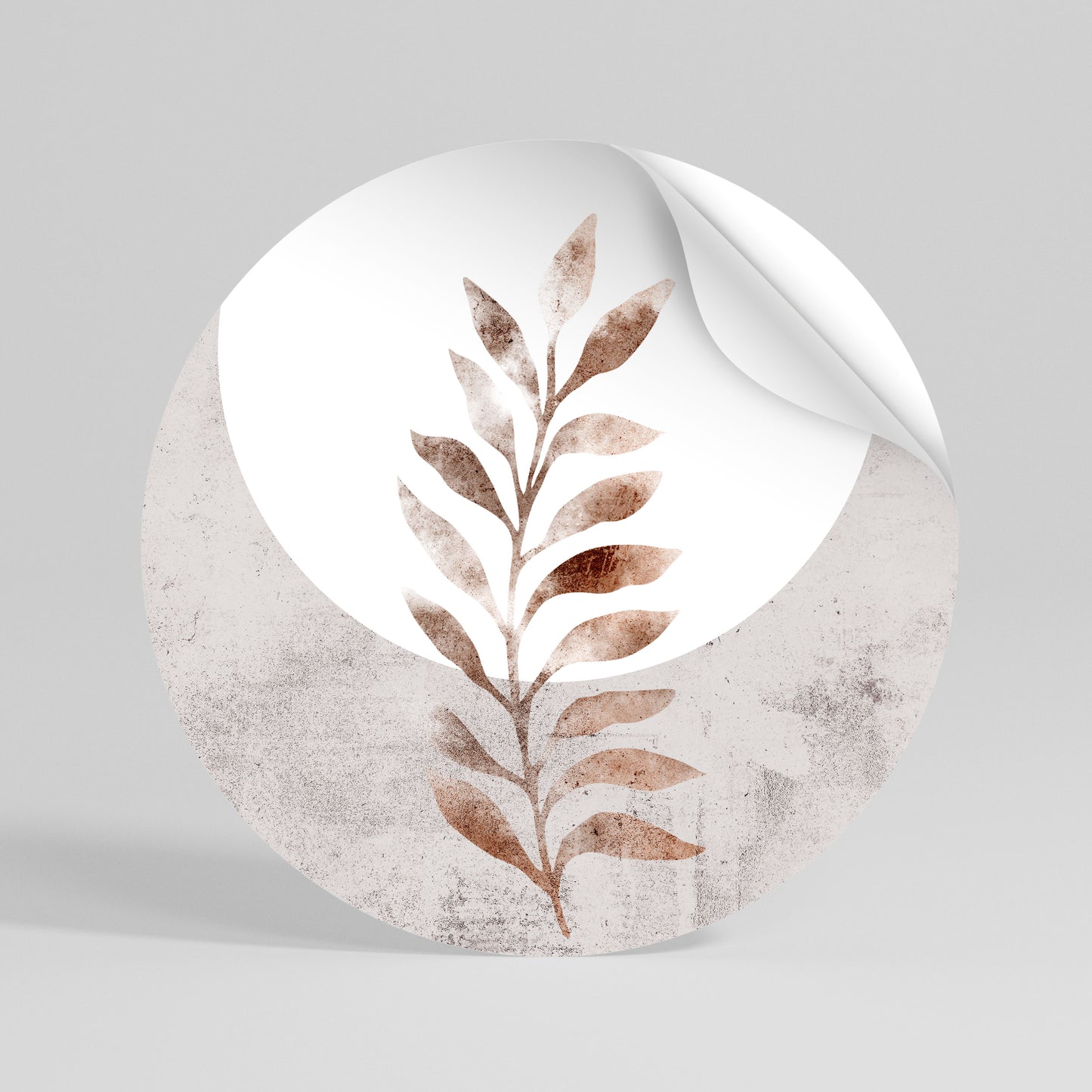 LEAF RADIANCE Runder Wandsticker zum Abziehen und Aufkleben