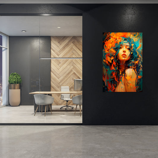 RAINBOW MUSE Vertical Canvas Print