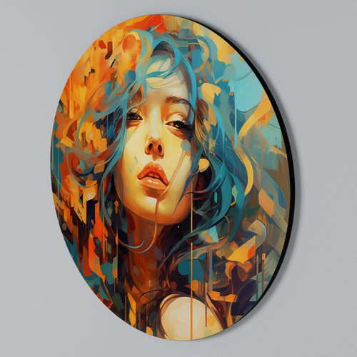 RAINBOW MUSE Rundes Wandbild