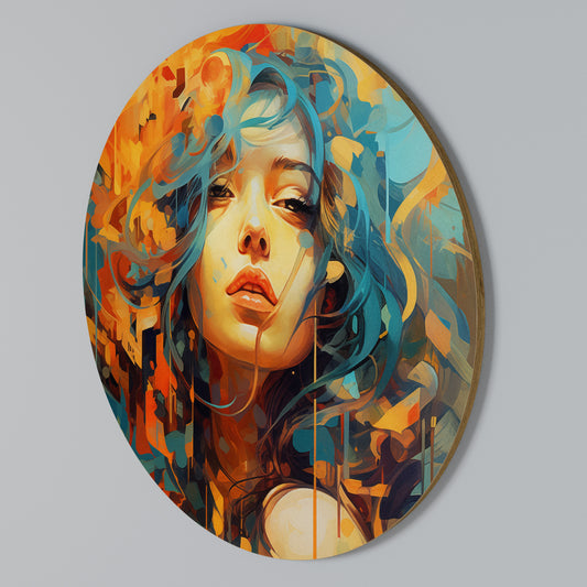 RAINBOW MUSE Rundes Wandbild