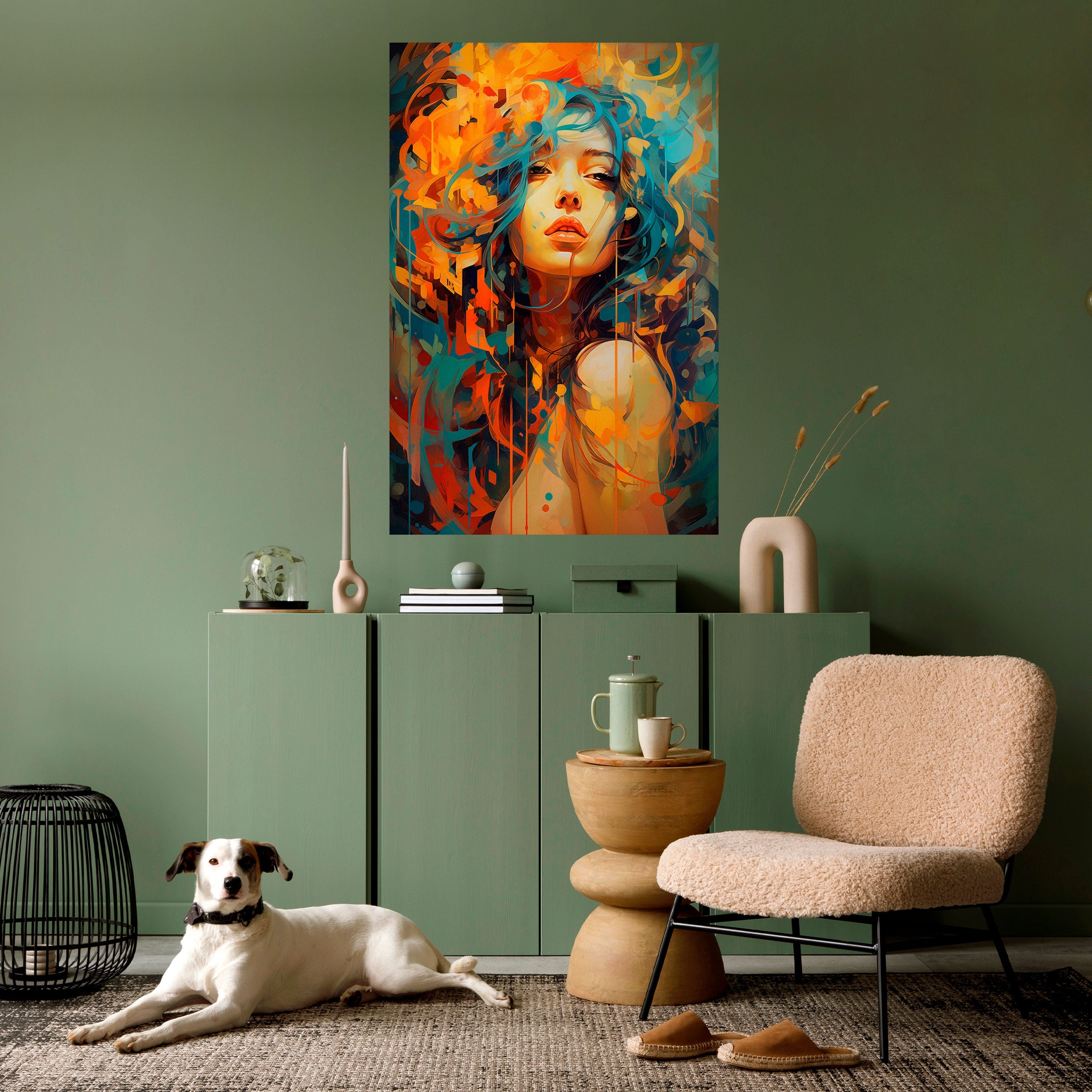RAINBOW MUSE Vertikales Poster zum Abziehen und Aufkleben