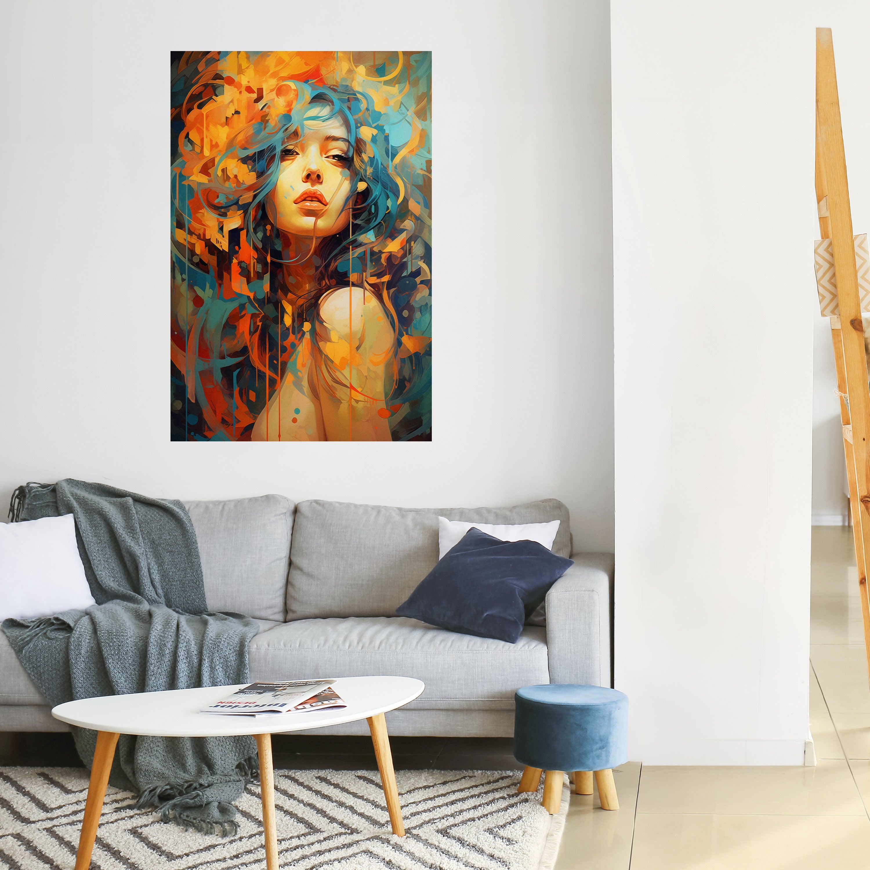 RAINBOW MUSE Vertikales Poster zum Abziehen und Aufkleben