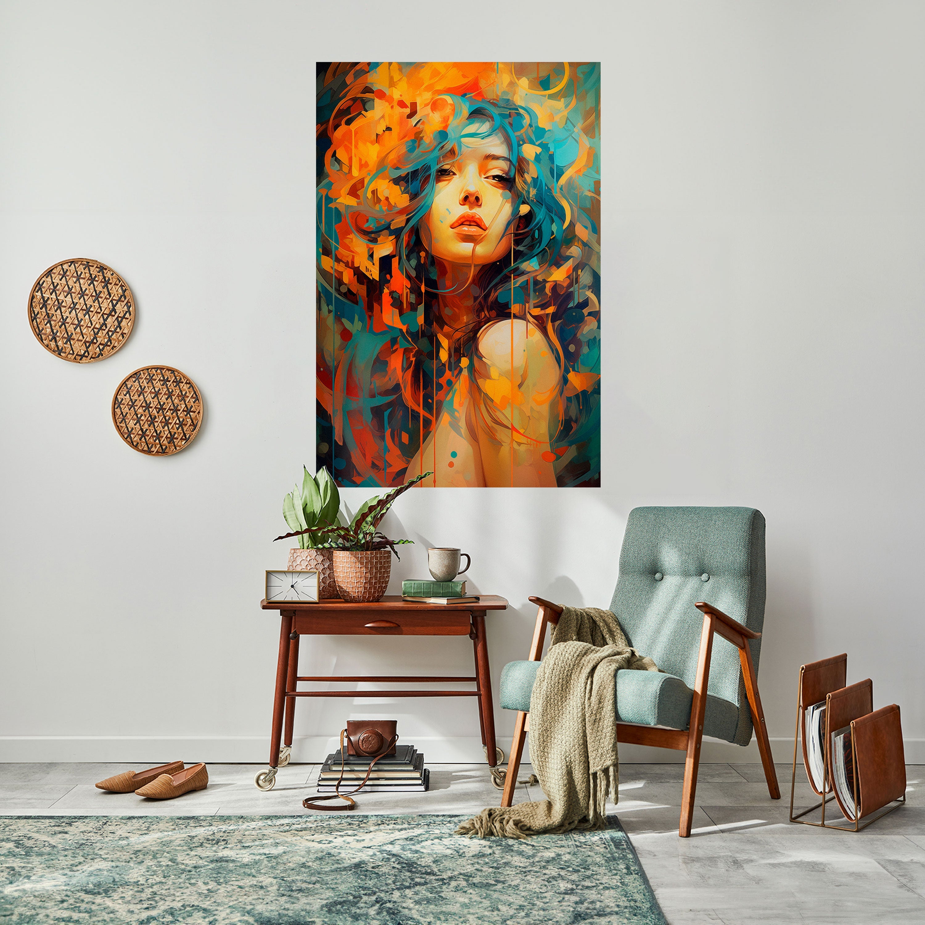 RAINBOW MUSE Vertikales Poster zum Abziehen und Aufkleben