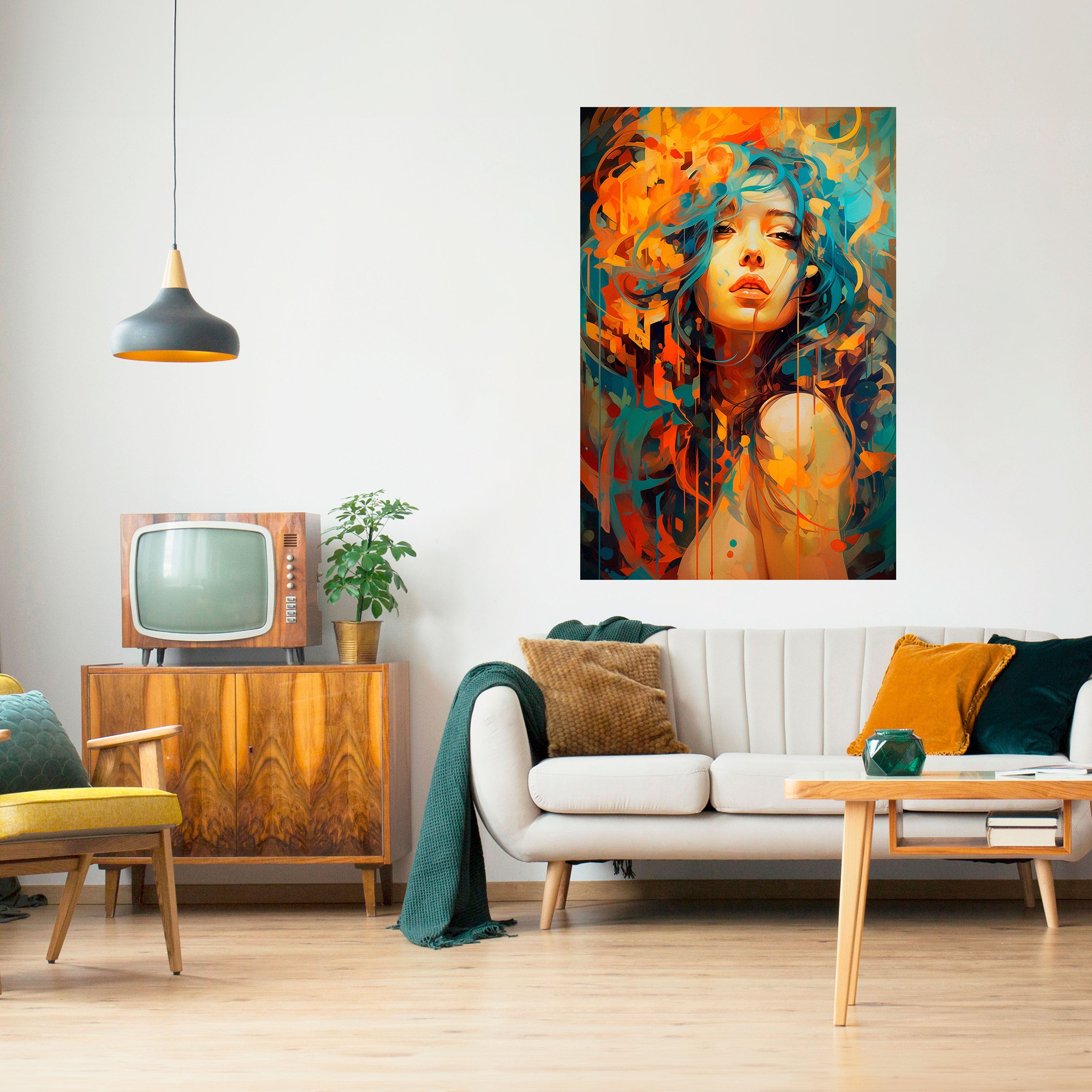 RAINBOW MUSE Vertikales Poster zum Abziehen und Aufkleben