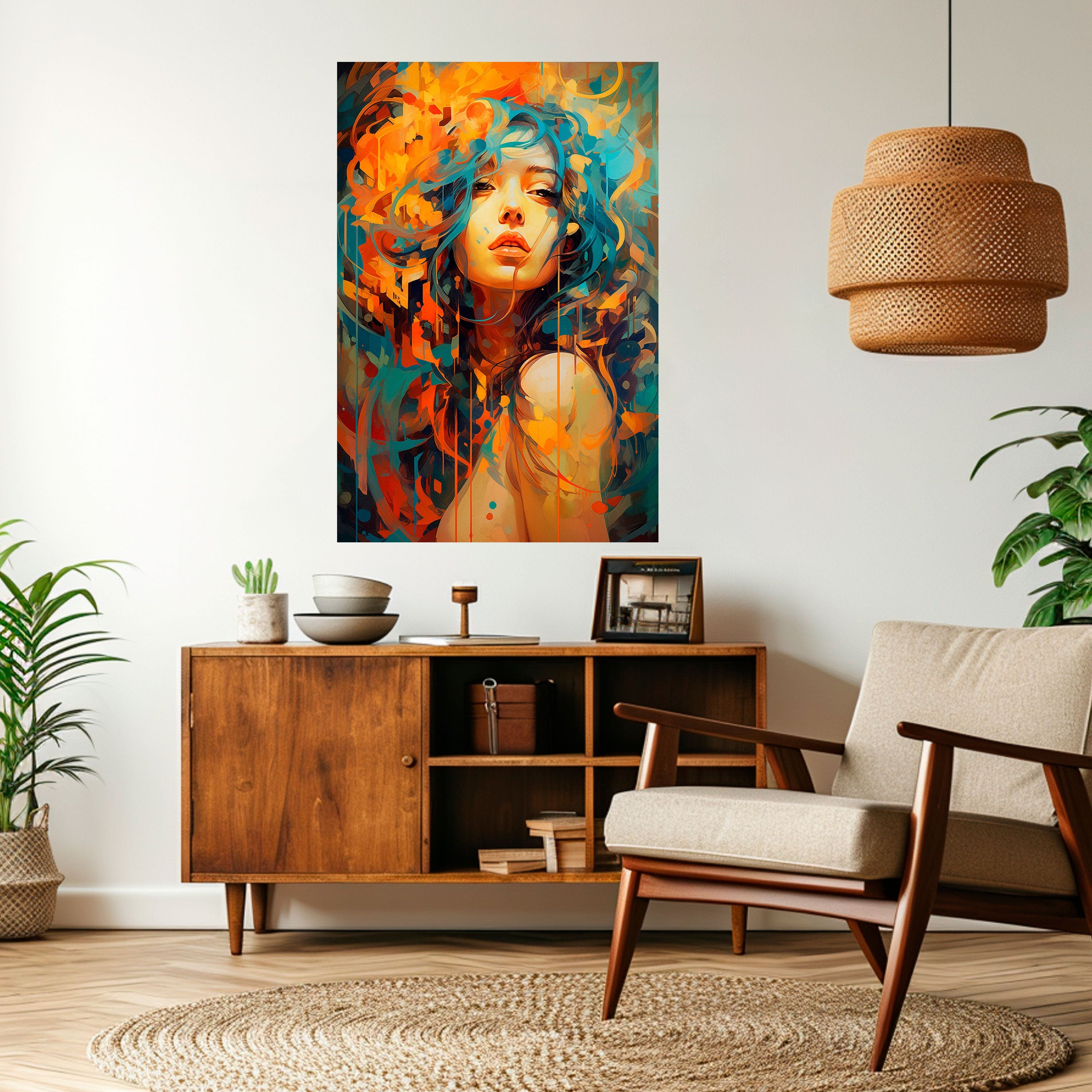 RAINBOW MUSE Vertikales Poster zum Abziehen und Aufkleben