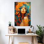 RAINBOW MUSE Selbstklebendes Poster - Hochformat