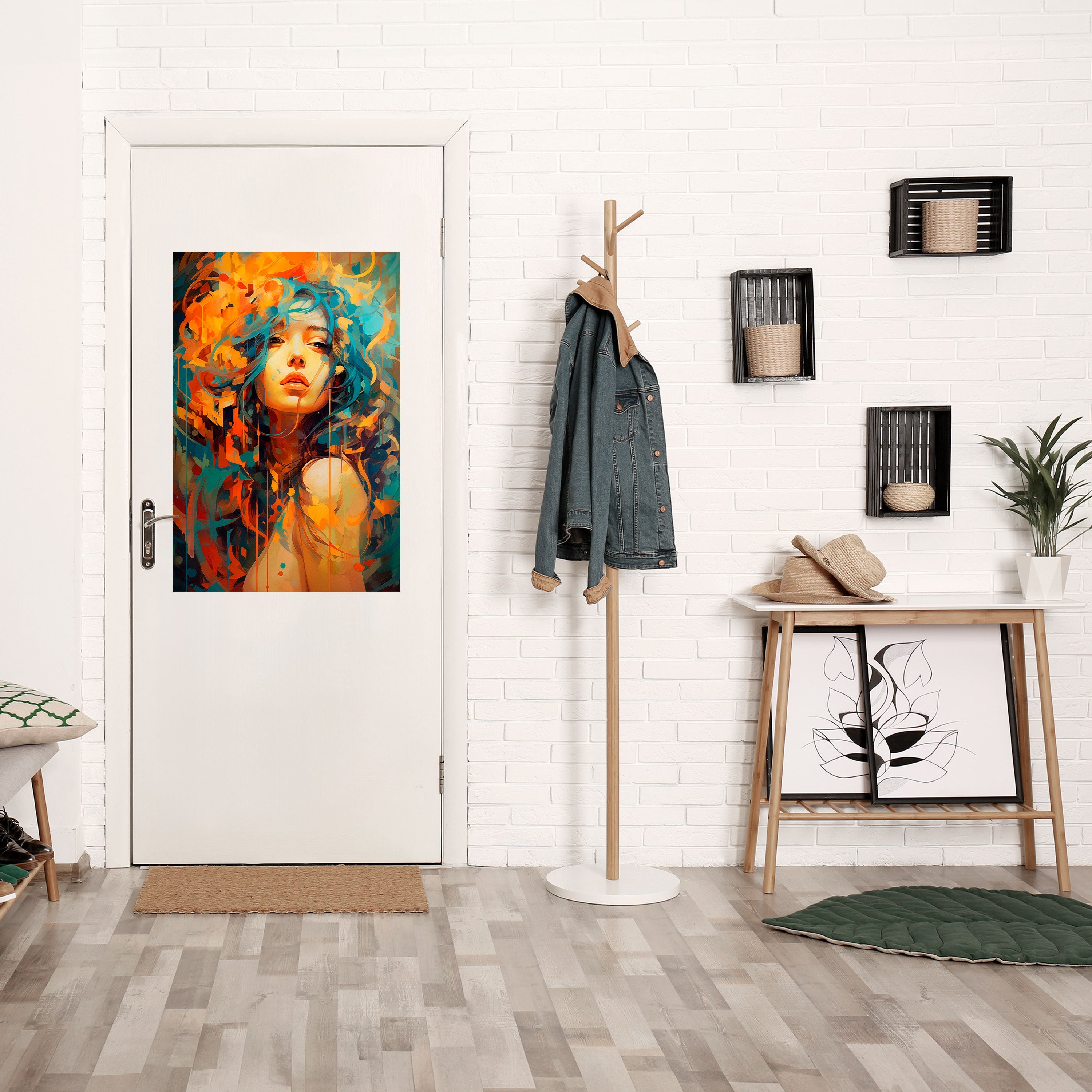 RAINBOW MUSE Vertikales Poster zum Abziehen und Aufkleben