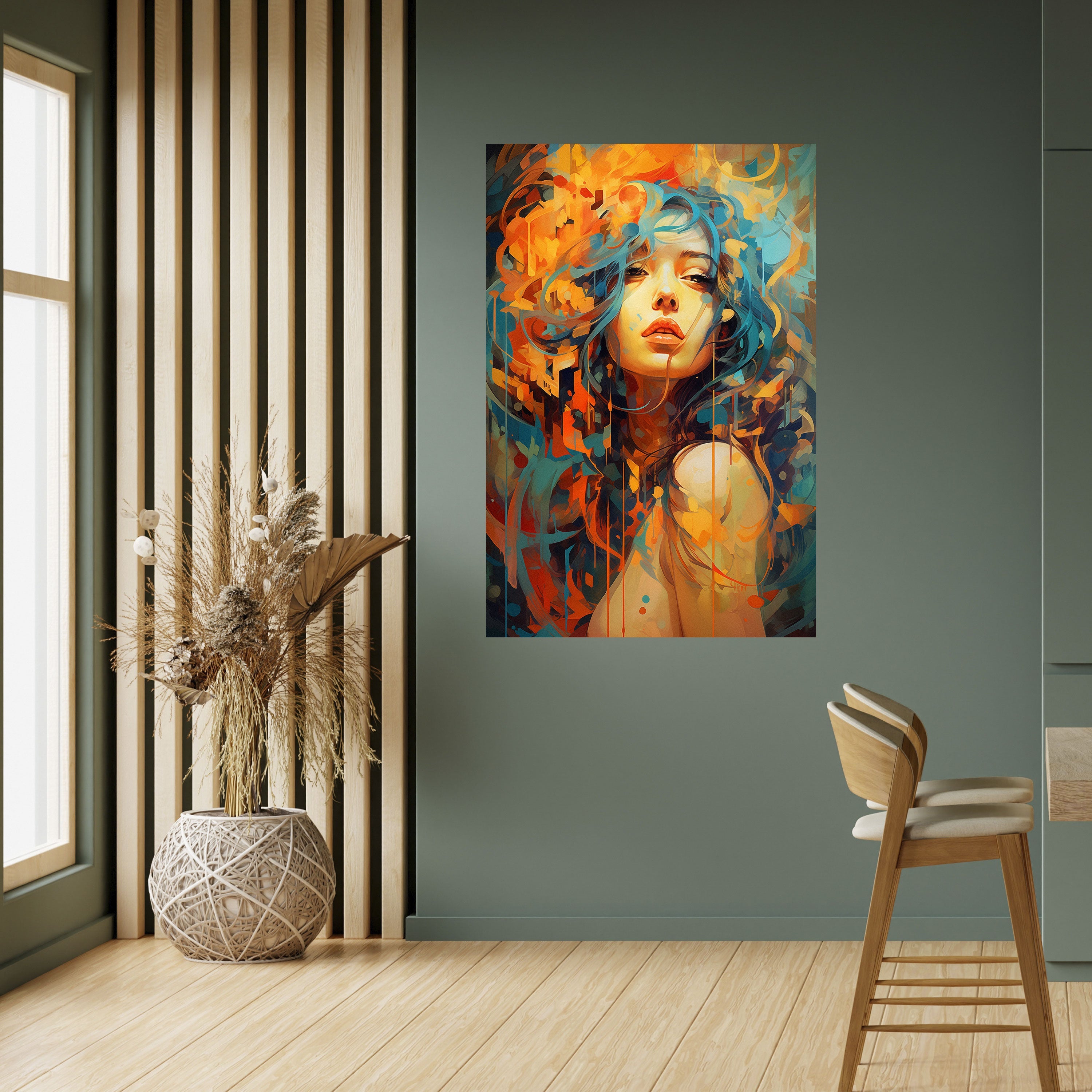 RAINBOW MUSE Vertikales Poster zum Abziehen und Aufkleben